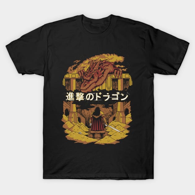 Attack on Dragon T-Shirt by Andriu